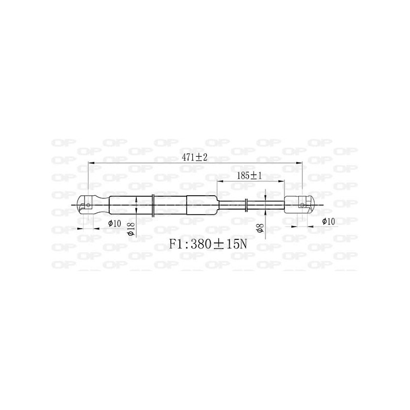 Molla A Gas Portellone posteriore destro/Sinistro per Volvo XC90 GSR6456.00