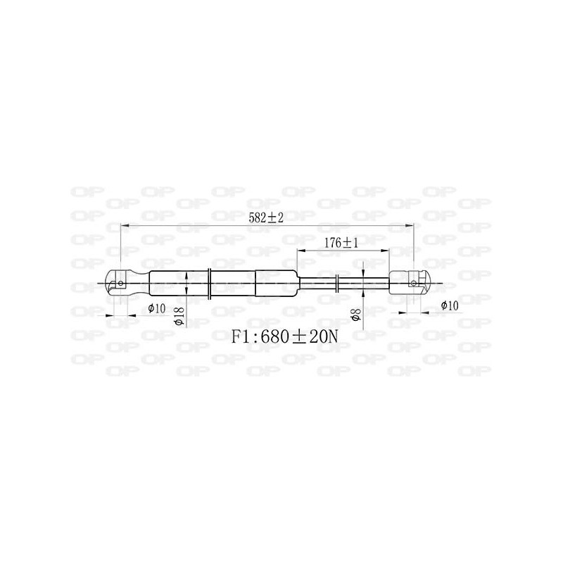 Molla A Gas Portellone posteriore destro/Sinistro per Bmw 5 (E60/E61) e 5 (E60N/E61N) GSR6459.00