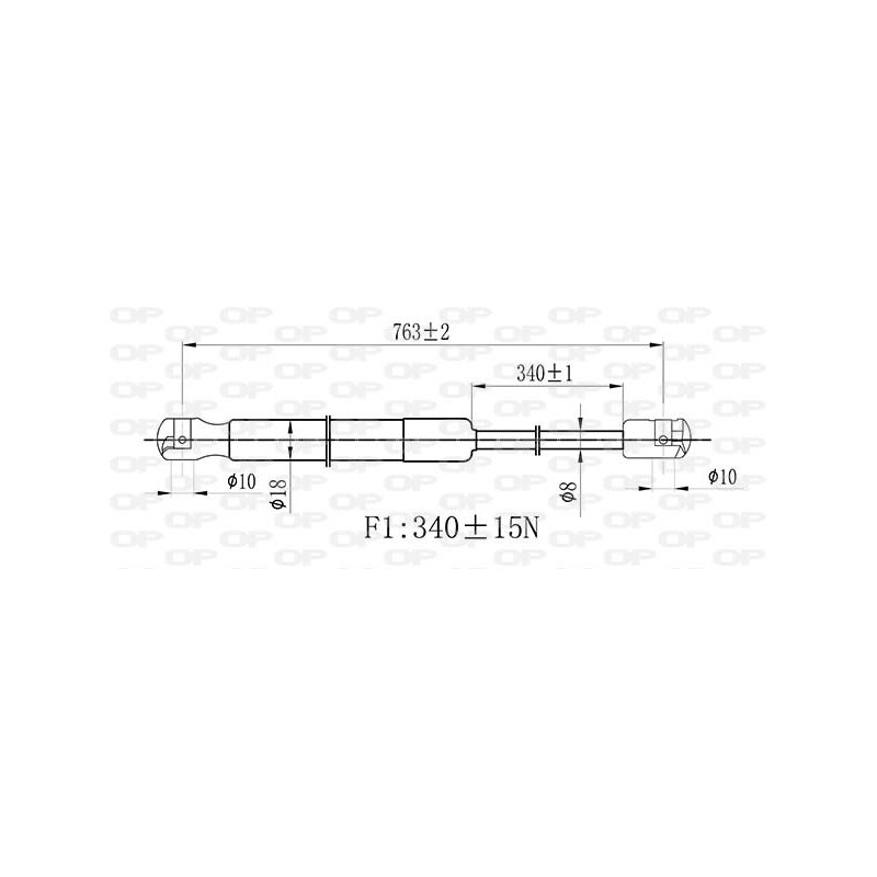 Molla A Gas Cofano anteriore sinistro per Audi A4 (8K2_B8), A4 (9**_**) e A5 (8T) GSR6465.10