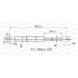 Molla A Gas Cofano anteriore destro/Sinistro per Volkswagen Transporter (T5) e Transporter (T6) GSR6467.00