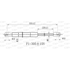 Molla A Gas Portellone posteriore destro/Sinistro per Citroen C1 e Peugeot 107 GSR6475.00