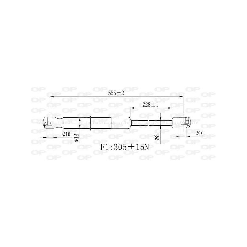 Molla A Gas Portellone posteriore destro/Sinistro per Citroen C1 e Peugeot 107 GSR6475.00