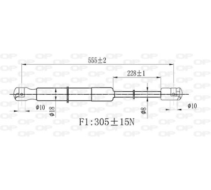 Molla A Gas Portellone posteriore destro/Sinistro per Citroen C1 e Peugeot 107 GSR6475.00 - 80-GSR6475.00 - 80-GSR6475.00