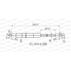 Molla A Gas Portellone posteriore destro/Sinistro per Volkswagen Golf (VII) GSR6515.00
