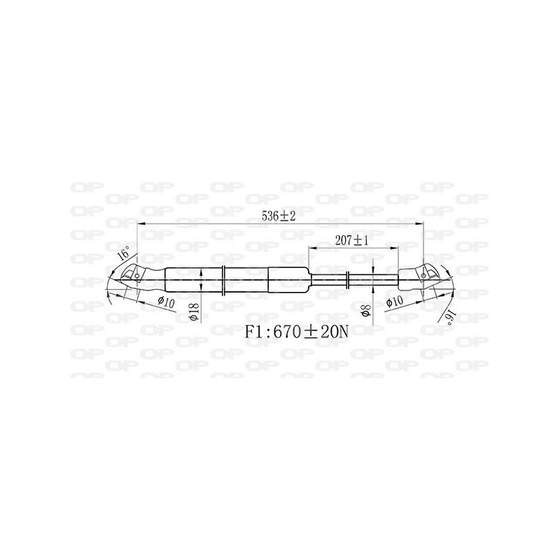Molla A Gas Portellone posteriore destro/Sinistro per Volkswagen Golf (VII) GSR6515.00