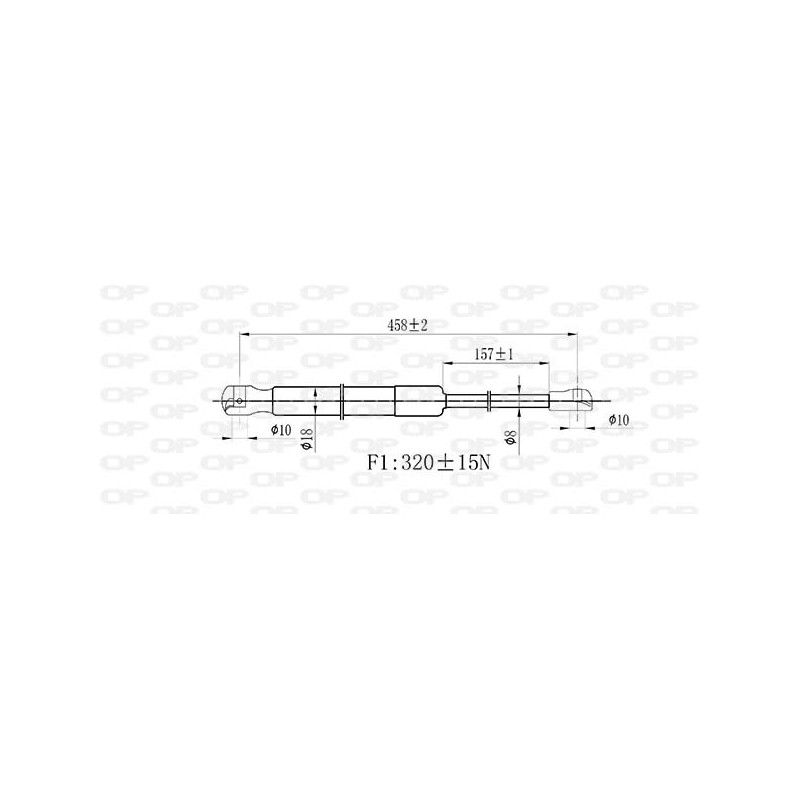 Molla A Gas Portellone posteriore destro/Sinistro per Alfa Romeo Mito GSR6519.00