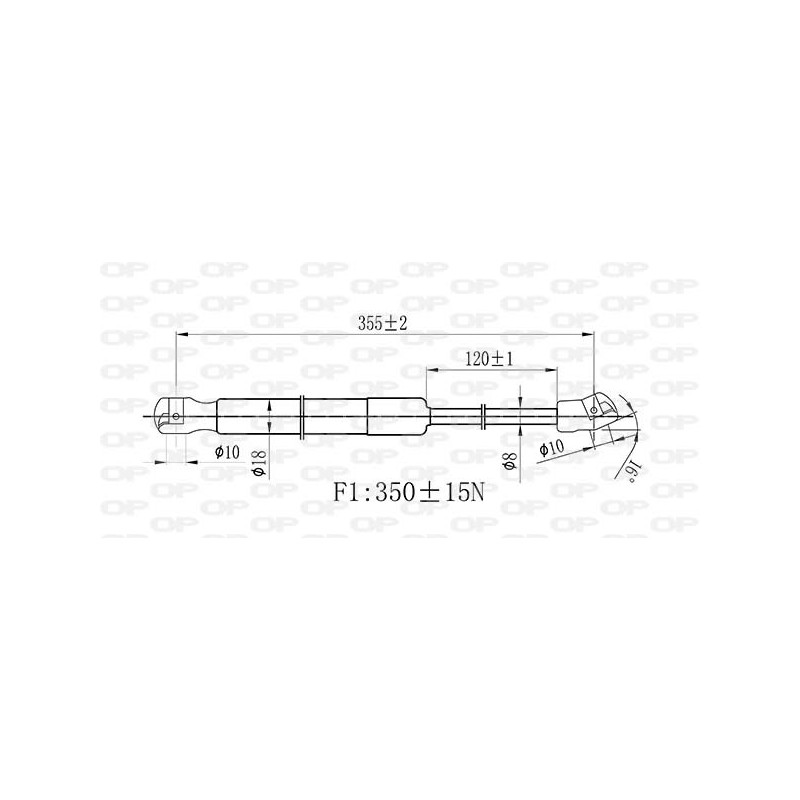 Molla A Gas Cofano anteriore destro/Sinistro per Alfa Romeo 147 (937) e Gt GSR6526.00