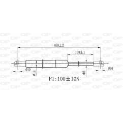 Molla A Gas Lunotto posteriore destro/Sinistro per Renault Megane, Scenic e Scenic-Grand Scenic e altri modelli GSR6530.00