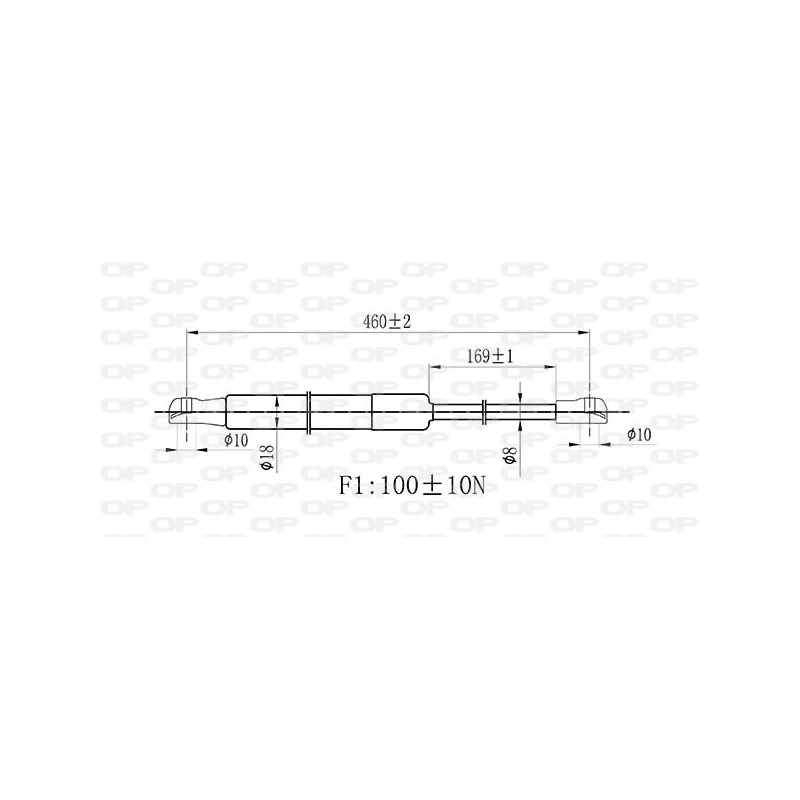 Molla A Gas Lunotto posteriore destro/Sinistro per Renault Megane, Scenic e Scenic-Grand Scenic e altri modelli GSR6530.00