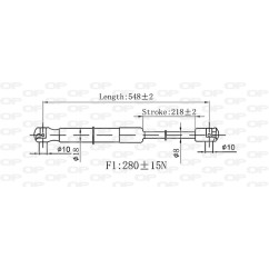 Molla A Gas Portellone posteriore destro/Sinistro per Subaru Justy e Suzuki Ignis GSR6533.00