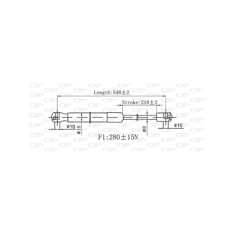 Molla A Gas Portellone posteriore destro/Sinistro per Subaru Justy e Suzuki Ignis GSR6533.00