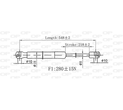 Molla A Gas Portellone posteriore destro/Sinistro per Subaru Justy e Suzuki Ignis GSR6533.00 - 80-GSR6533.00 - 80-GSR6533.00