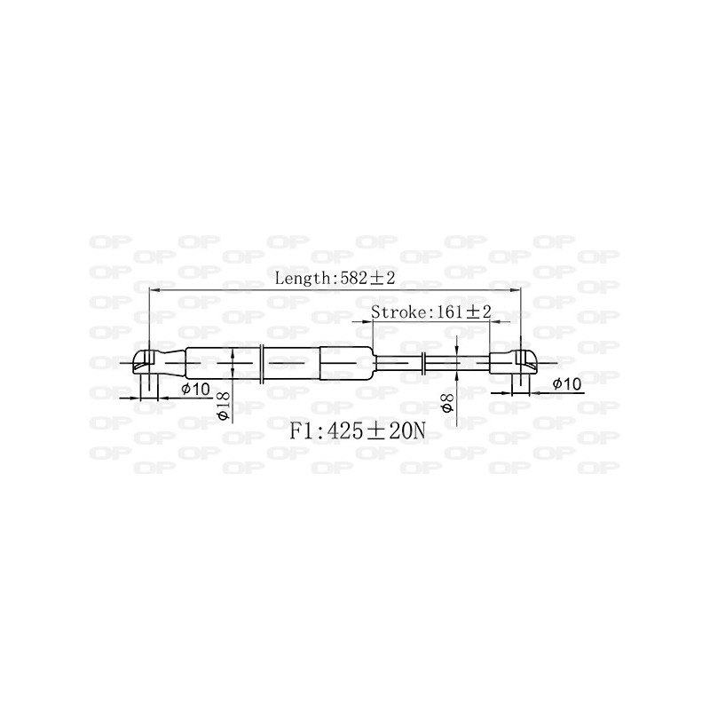 Molla A Gas Portellone posteriore destro/Sinistro per Nissan Note GSR6547.00