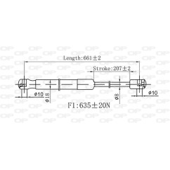 Molla A Gas Portellone posteriore destro/Sinistro per Citroen C4 Picasso e C4 Picasso-Space Tourer GSR6550.00 -