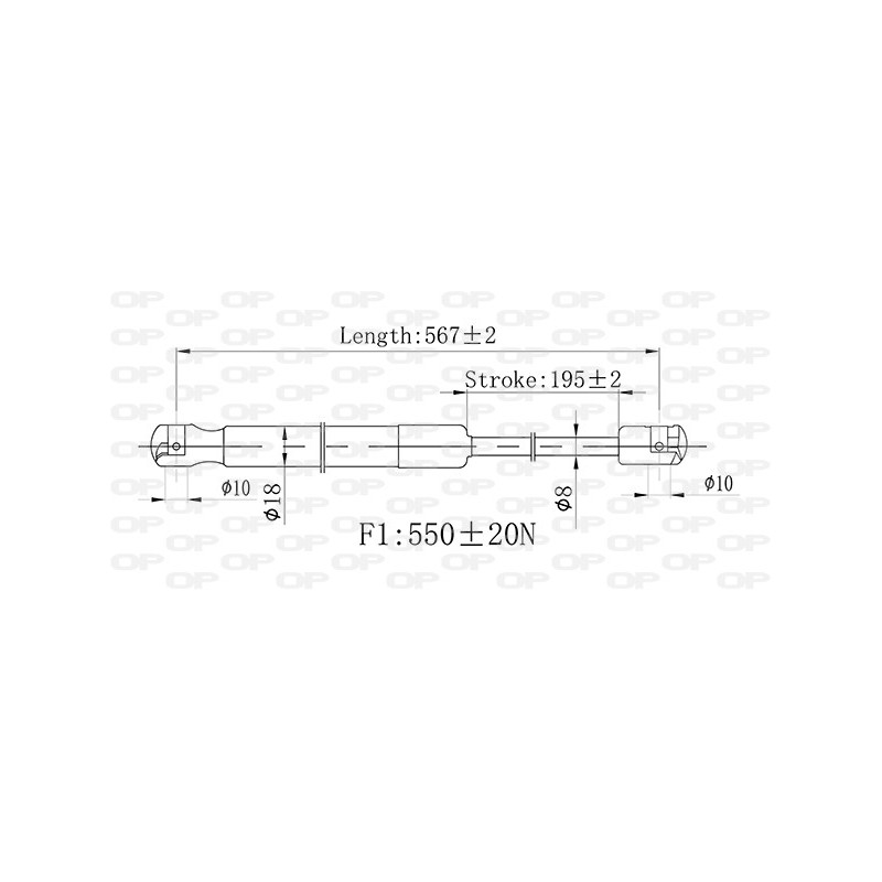 Molla A Gas Portellone posteriore destro/Sinistro per Kia Sportage GSR6555.00