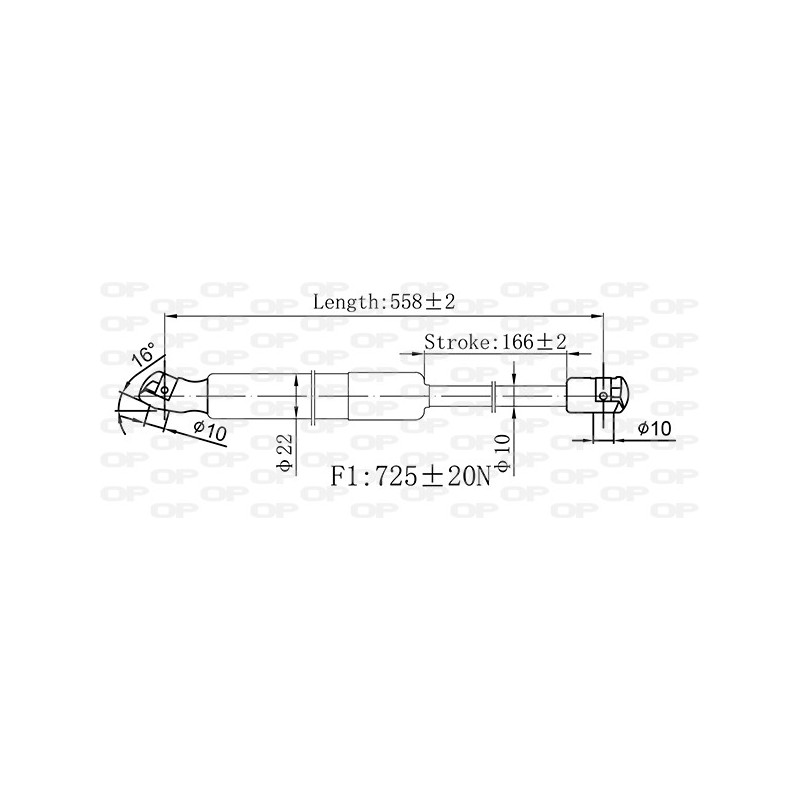 Molla A Gas Portellone posteriore destro/Sinistro per Mercedes Classe M (W164) GSR6566.00