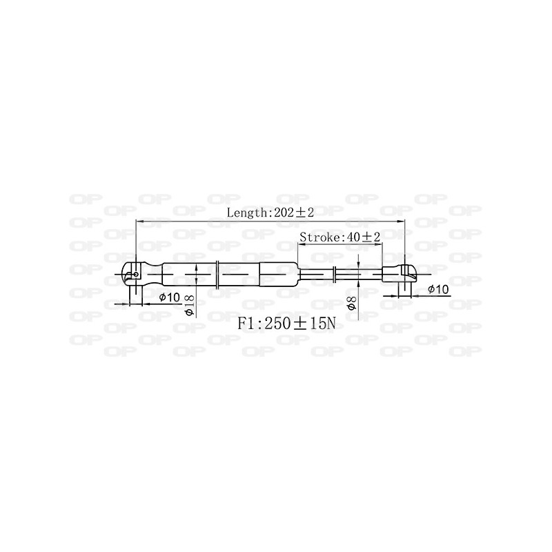 Molla A Gas Portellone posteriore destro/Sinistro per Volkswagen New Beetle GSR6569.00