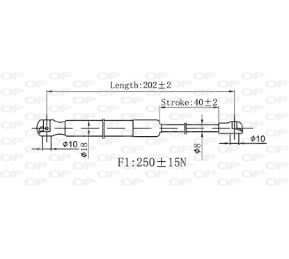 Molla A Gas Portellone posteriore destro/Sinistro per Volkswagen New Beetle GSR6569.00 - 80-GSR6569.00 - 80-GSR6569.00