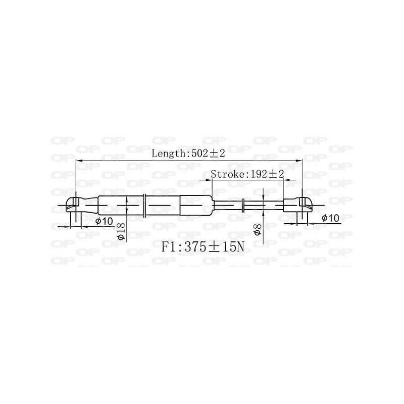 Molla A Gas Portellone posteriore destro/Sinistro per Nissan Qashqai +2 GSR6589.00