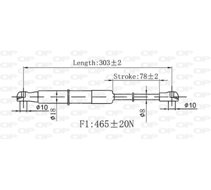 Molla A Gas Cofano anteriore destro/Sinistro per Fiat Talento, Nissan NV300 e Opel Vivaro e altri modelli GSR6590.00 -