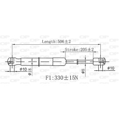 Molla A Gas Portellone posteriore destro/Sinistro per Renault Twingo GSR6591.00