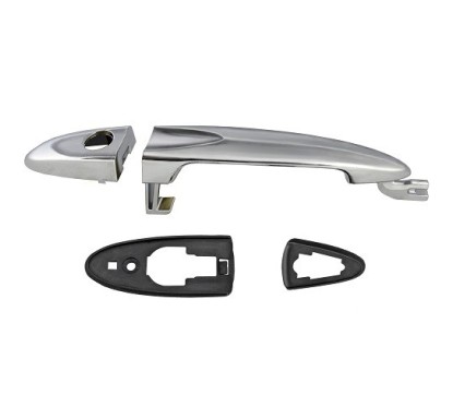 Maniglia Esterna anteriore sinistro Argento-Con Foro Nottolin per Lancia Ypsilon LA0028008 - 64-LA0028008 - 64-LA0028008
