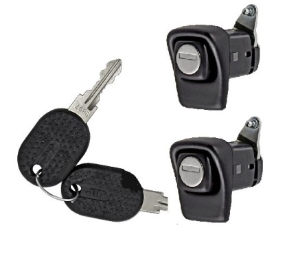 Coppia Maniglie Porta Esterna anteriore destro+Sinistro Nera (Con Chiave) 1989- per Fiat Panda AL80341B - 31-AL80341B -