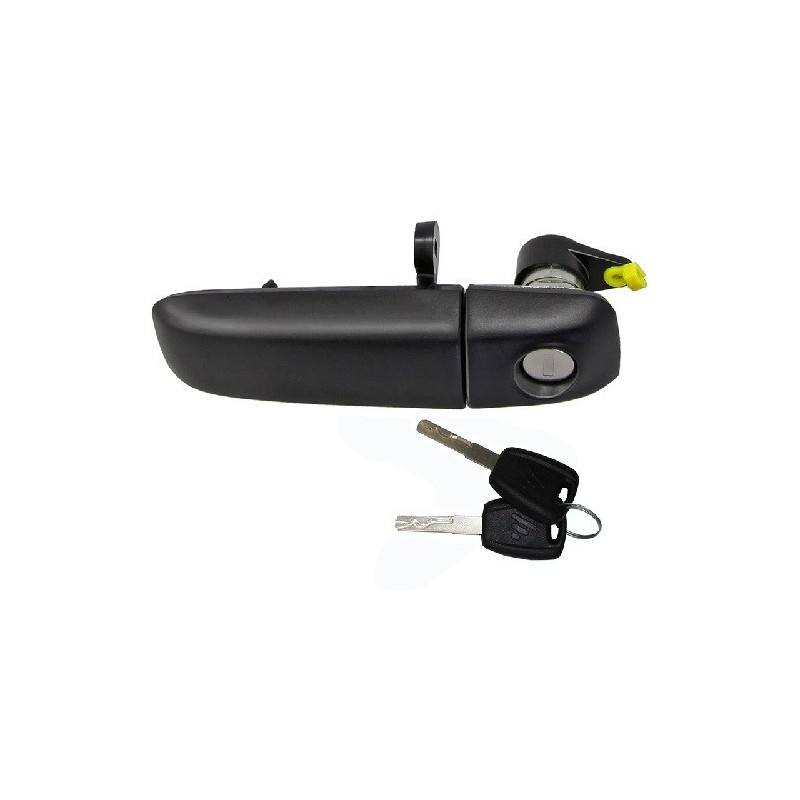 Maniglia Esterna anteriore sinistro Nera (Con Chiave) per Fiat Panda e Panda 4X4 - Natural Power AL80488