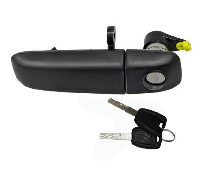 Maniglia Esterna anteriore sinistro Nera (Con Chiave) per Fiat Panda e Panda 4X4 - Natural Power AL80488 - 31-AL80488 -
