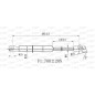 Molla A Gas destro/Sinistro Portellone posteriore (700N L.483MM) per Opel Meriva OP3549055