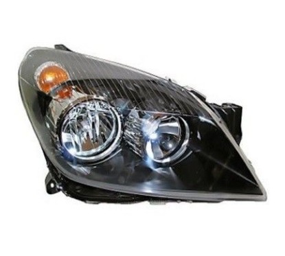 Proiettore destro (H7+H1) (Corpo Nero) con motore Astra dal 2007 per Opel Astra (Gtc) e Astra H OP4144915 - 64-OP4144915 -