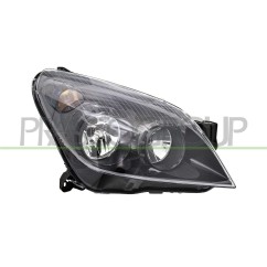 Proiettore destro (H7+H1) (Corpo Nero) con motore Astra dal 2007 per Opel Astra (Gtc) e Astra H OP4144915 - 64-OP4144915 -