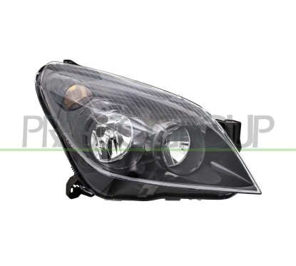 Proiettore destro (H7+H1) (Corpo Nero) con motore Astra dal 2007 per Opel Astra (Gtc) e Astra H OP4144915