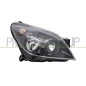 Proiettore destro (H7+H1) (Corpo Nero) con motore Astra dal 2007 per Opel Astra (Gtc) e Astra H OP4144915