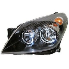 Proiettore sinistro (H7+H1) (Corpo Nero) con motore Astra dal 2007 per Opel Astra (Gtc) e Astra H OP4144916 - 64-OP4144916 -