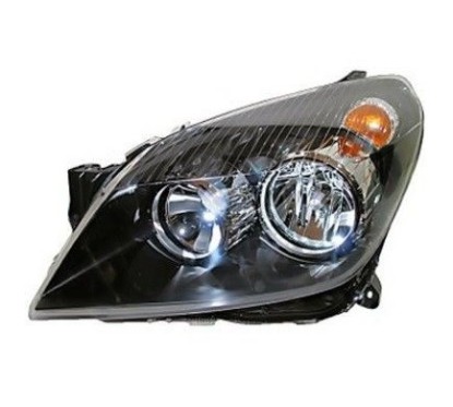 Proiettore sinistro (H7+H1) (Corpo Nero) con motore Astra dal 2007 per Opel Astra (Gtc) e Astra H OP4144916 - 64-OP4144916 -