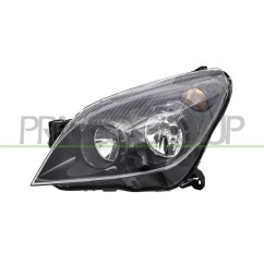 Proiettore sinistro (H7+H1) (Corpo Nero) con motore Astra dal 2007 per Opel Astra (Gtc) e Astra H OP4144916 - 64-OP4144916 -