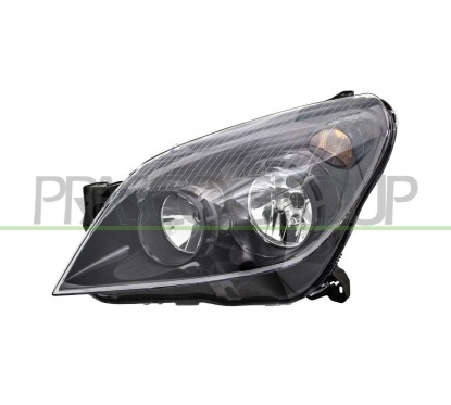 Proiettore sinistro (H7+H1) (Corpo Nero) con motore Astra dal 2007 per Opel Astra (Gtc) e Astra H OP4144916