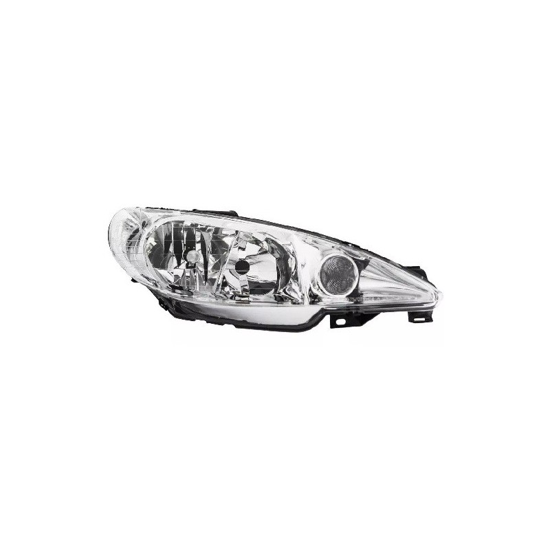 Proiettore destro H7+H7 Ele.senza Motore per Peugeot 206 PG0094903