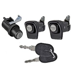 Coppia Maniglie Porta Esterne anteriore destro+Sinistro+Portellone Nera (Con Chiave) dal 1989 per Fiat Panda AL8595 -