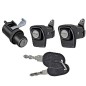 Coppia Maniglie Porta Esterne anteriore destro+Sinistro+Portellone Nera (Con Chiave) dal 1989 per Fiat Panda AL8595