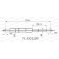 Molla A Gas destro/Sinistro Portellone posteriore (620N L.476MM) per Renault Captur RN7009055