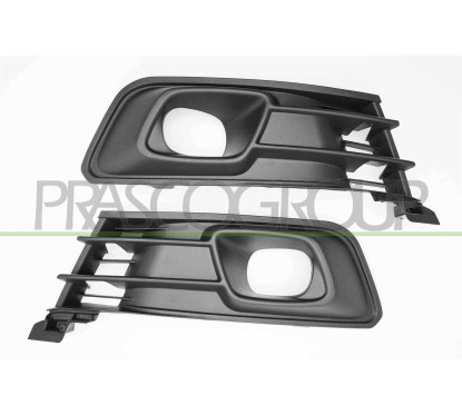 Kit Griglie Paraurti anteriore Nere con Sede fendinebbia destro+Sinistro per Renault Captur RN7022135