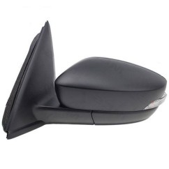 Retrovisore sinistro A Cavi Nero Convesso Cromato C/Fanale per Skoda Fabia SK3287104