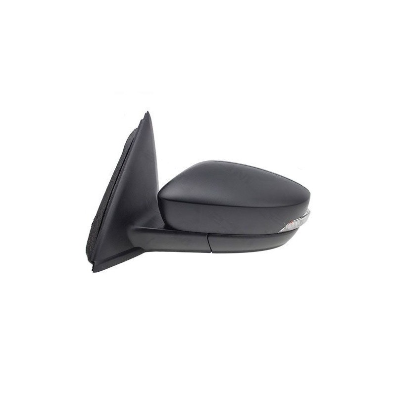 Retrovisore sinistro A Cavi Nero Convesso Cromato C/Fanale per Skoda Fabia SK3287104