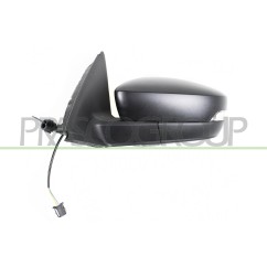 Retrovisore sinistro A Cavi Nero Convesso Cromato C/Fanale per Skoda Fabia SK3287104 - 64-SK3287104 - 64-SK3287104