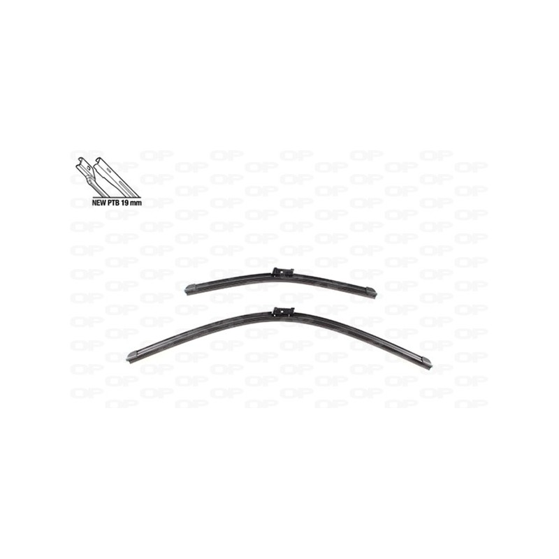 Coppia Spazzole Twin Perfect 26''-16''/660-406MM per Citroen Berlingo, C3 e Fiat Tipo e altri modelli WBT9004.00