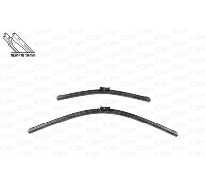 Coppia Spazzole Twin Perfect 26''-16''/660-406MM per Citroen Berlingo, C3 e Fiat Tipo e altri modelli WBT9004.00 -