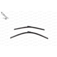 Coppia Spazzole Twin Perfect 24''-19''/609-482MM per Audi A3 (8P1), Bmw 3 (E90/E91) e 3 (F30/F31) e altri modelli WBT9010.00