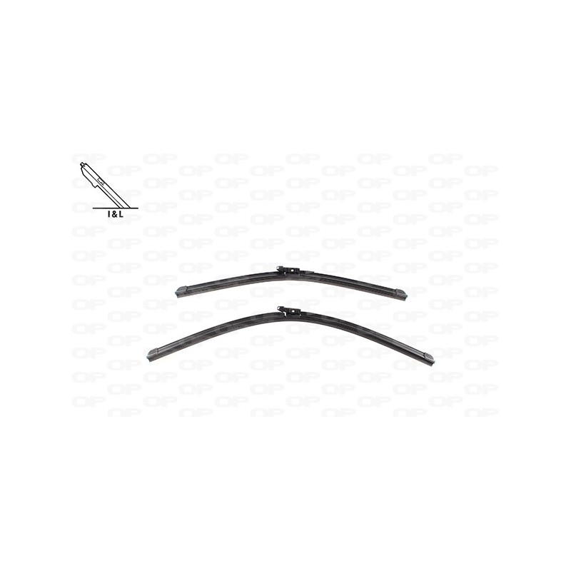 Coppia Spazzole Twin Perfect 24''-19''/609-482MM per Audi A3 (8P1), Bmw 3 (E90/E91) e 3 (F30/F31) e altri modelli WBT9010.00